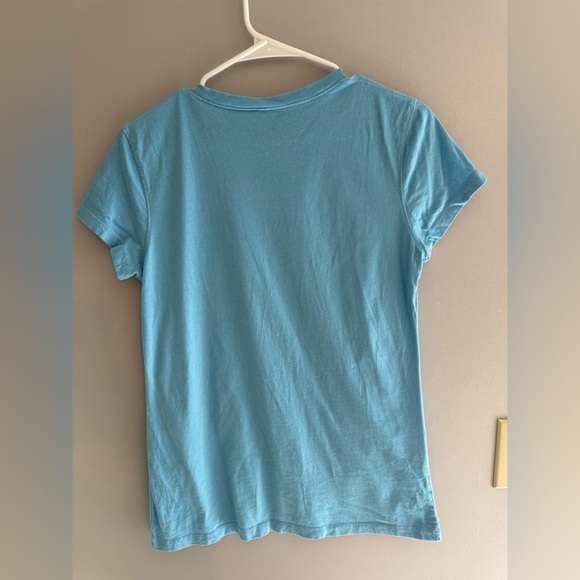 Lana Del Ray Paradise T Shirt Women’s Size Large Blue Short Sleeve Cotton V Neck - Picture 4 of 6